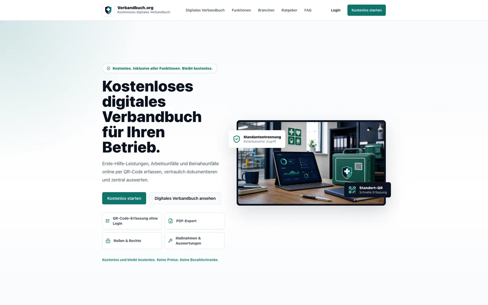 Verbandbuch.org: Ansicht unserer Website